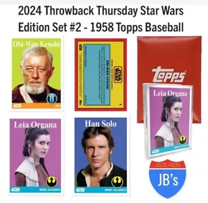 2024 Topps Star Wars Throwback Thursday Set #2 Obi-Wan Leia Han Solo - Picture 1 of 9