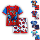Kids Girls Boys Spiderman Pyjamas Short Sleeve T-Shirt Shorts Sleepwear OutfitЙ