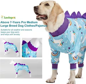 LovinPet Pitbull Pyjama für Hunde groß Baumwolle Post Sugery Erholung Schlaf warm - Bild 1 von 7