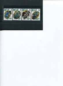 WWF NIUE 2002 pequeña almeja gigante 4V juego completo perforado MNHRARE. - Imagen 1 de 1
