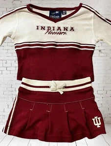 Vtg Red Oak Sportswear - Indiana Hoosiers Toddler Cheerleader Outfit - Picture 1 of 2