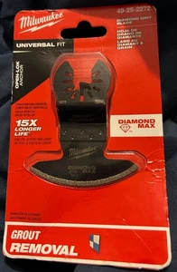 Milwaukee 49-25-2272 OPEN-LOK DIAMOND MAX Diamond Grit Grout Removal Multi-Tool - Picture 1 of 2