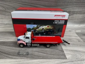 PETERBILT JERR-DAN 5 TON STEEL SHARK ROLLBACK - RED - 1/50 DIE-CAST RARE - Picture 1 of 14