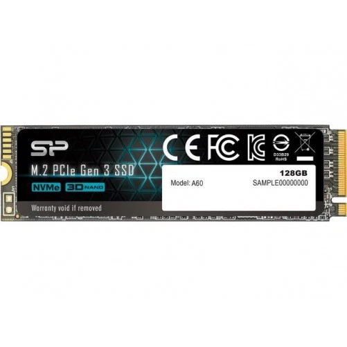 Silicon Power P34A60 128GB NVMe PCIe Gen3x4 M.2 2280 Internal Solid State Drive - Image 1 of 1