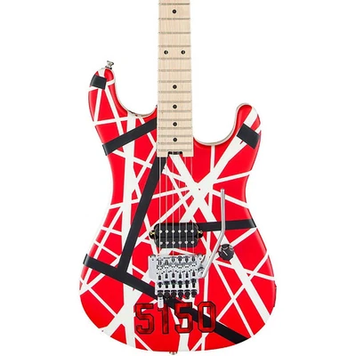 EVH EVH в полоску серии 5150 красный, черный и белый полосы - Изображение 1 из 4