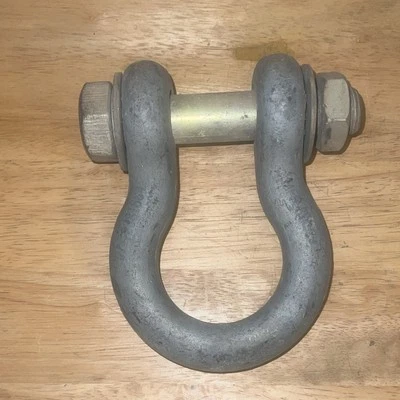 Crosby Screw Bolt  Shackle i inch  WLL12T 12 Ton, Galvanized - Image 1 of 2