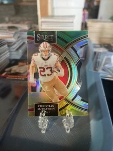 2024 Panini Select Football Christian McCaffery #145 Die Cut Yellow And Green - Picture 1 of 2