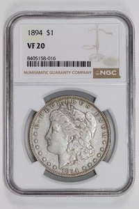 1894 MORGAN DOLLAR NGC VF20 - LOOKS NICER! - Picture 1 of 2