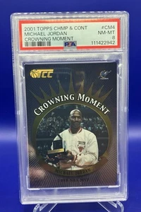 2001 Topps Champions And Contenders Crowning Moment #CM4 Michael Jordan PSA 8 - Picture 1 of 2