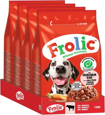 Hunde Trockenfutter mit frischem Rind 4x1,5kg - Bild 1 von 4