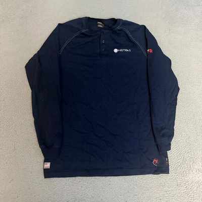 Ariat FR 衬衫亨利男式大码高蓝色长袖 * — 第 1/4 张图片