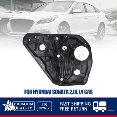 For Hyundai Sonata 2.0L L4 Gas Rear Door Left Driver Side Power Window Regulator Foto 1 de 4