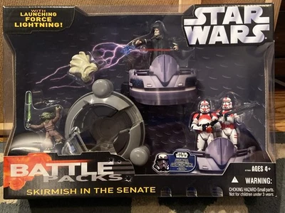 Nuevo Hasbro Star Wars Battlepack Escaramuza en el Senado 2006 con Yoda y Palpatine Foto 1 de 4