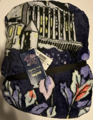 Vera Bradley harry Potter Plush Throw Blanket Forbidden Forest Purple - Image 1 of 3