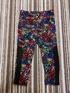 No Boundaries Women's Juniors Size 11-13 NWT Mesh Capri Butterfly Multicolor - Picture 1 of 10