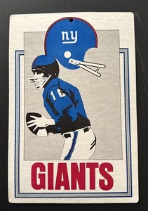 NFL New York Giants NY 1974 Fleer Big Sign Vintage Football Poster Karton - Bild 1 von 17