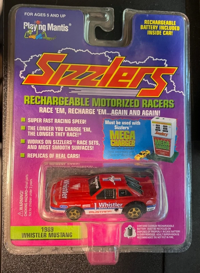 Playing Mantis - Sizzlers, Whistler Mustang 1989, coche fundido a presión juguete de colección Foto 1 de 1