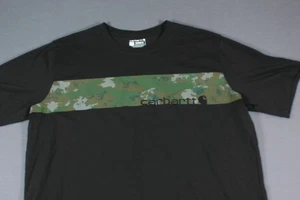 Carhartt Herren Hemd Schwarz Camouflage Activewear Logo Kurzarm Relaxed Gr. XL - Bild 1 von 8