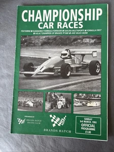 Race Programme 3 March 1991 Brands Hatch Saloons Formula Ford First  A4 - Picture 1 of 1