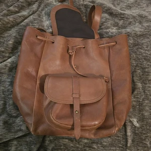 Madewell The Backpack Transport Lederrucksack in English Saddle - Bild 1 von 23
