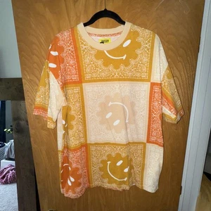 Chinatown Market Smiley Paisley Patch Multi Color Men’s XL T-shirt - Picture 1 of 3