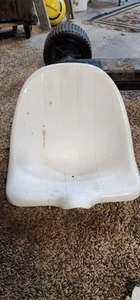 Vintage Original 70er Jahre Big Wheel Dreirad Polizeifahrrad weiß Sitz - Bild 1 von 3