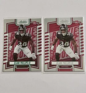 Clark Phillips III 2023 Absolute Football Rookie RC Base Green Lot of 2 Falcons - Bild 1 von 15