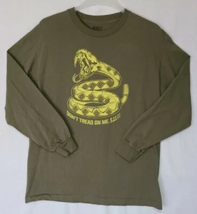 5.11 Don’t Tread On Me Mens L Snake L/S Military Green Tactical Trump (C2) - Picture 1 of 5