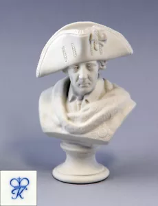 9944166 Porzellan Figur Büste " Friedrich II " Biskuit Kämmer H15cm - Bild 1 von 1