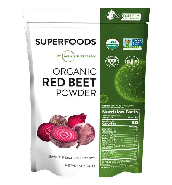 Polvo de remolacha roja orgánico MRM 24 porciones, NUEVO Foto 1 de 1