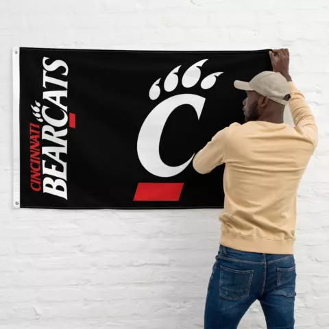 Cincinnati Bearcats 3x5 ft Flag NCAA Sports Premium Gift Banner Fast Shipping Cover