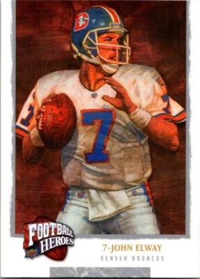 2008 Upper Deck Football Heroes #231 John Elway Denver Broncos - Image 1 of 2