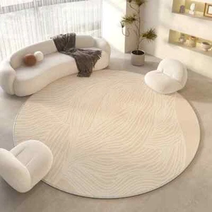 Alfombra estilo crema dormitorio cabecera alfombra decoración sala alfombra suave - Imagen 1 de 21