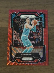 2023-24 Panini Prizm Ruby Red Wave Prizm #41 LaMelo Ball Hornets - Picture 1 of 2