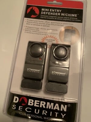 DOBERMAN SECURITY MINI ENTRY DEFENDER w/ CHIME 100dB MODEL #SE-0129 - Image 1 of 2