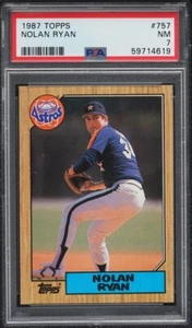 1987 TOPPS NOLAN RYAN #757 PSA 7 - Picture 1 of 2