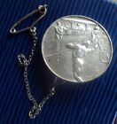 Rare Sterling Silver Medal Brooch C.1920/30S William John Pellow - Tennis Match