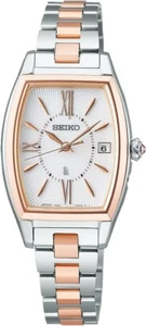 Seiko SSVW230 LUKIA Grow Women's Silver Pink Gold From Japan NEW - Picture 1 of 3