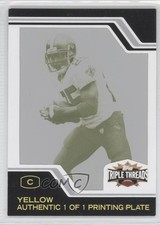 2008 Topps Triple Threads Framed Printing Plate Yellow 1/1 Reggie Bush #49 h3a
