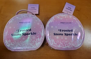 2 Pack: Profusion Makeup FROSTED SNOW SPARKLE - 19 PC BEAUTY BOX - E10G - Picture 1 of 4