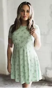 Cakeworthy Women’s Grogu Skater Dress Green Size L - Picture 1 of 7