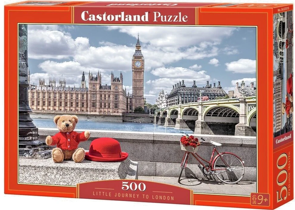 CASTORLAND PUZZLE Puzzle-CASTORLAND B-53315 Little Journey to London, Puzzle 500 Teile / Neu