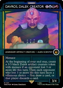 1 x FOIL (Showcase Surge) Davros, Dalek Creator MTG UB: Doctor Who NM Gold - Picture 1 of 1