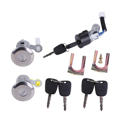 FÜR CITROEN C1 PEUGEOT 107 TOYOTA AYGO ZÜNDSCHLOSS+TÜRSCHLOSS NUCKEL SATZ NEU