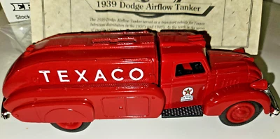 Texaco 1939 Dodge Airflow Tanker Coin Bank +Key by ERTL Die Cast Metal, NIB,Gift - Image 1 of 4