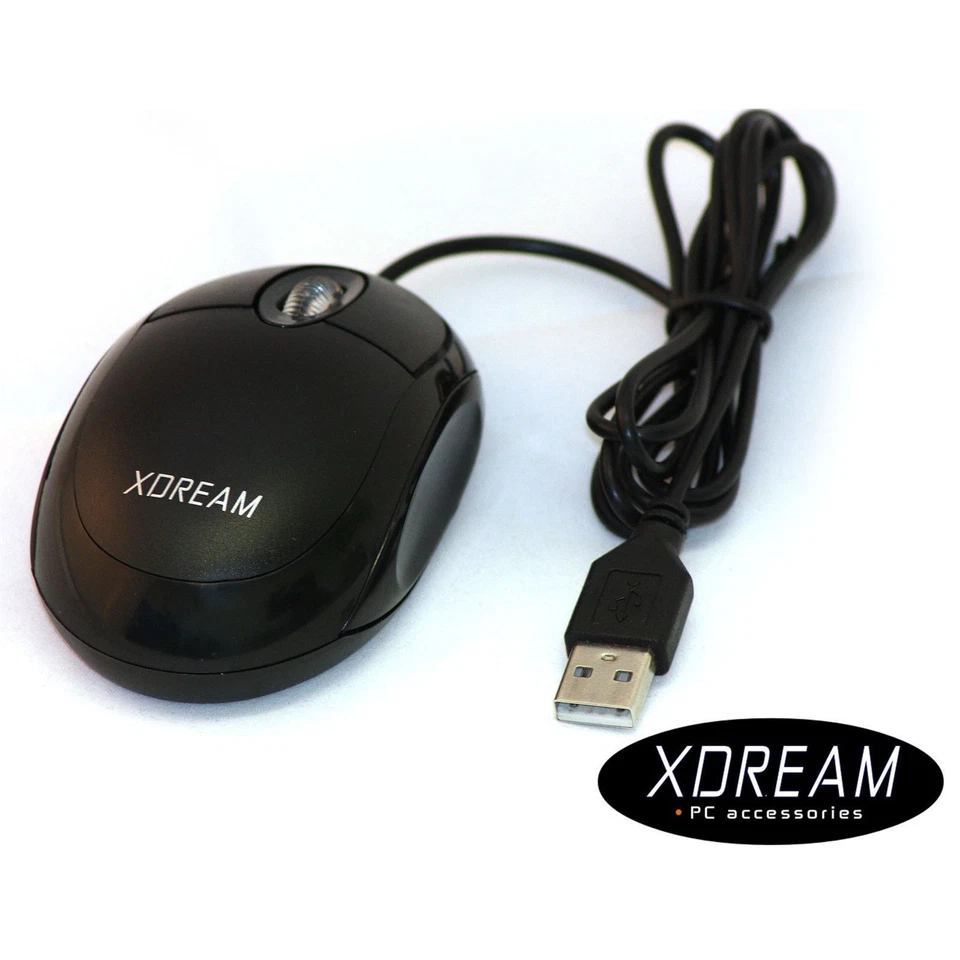 job lot of 50 X-Dream Optical Mouse 3 Button with Scroll Wheel 1000dpi Black - Image 1 of 1