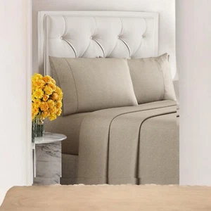 CGK Full Size 4 Piece Sheet Set - Comfy Breathable & Cooling Sheets - Hotel - Picture 1 of 6