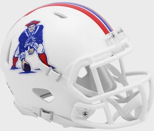 NEW ENGLAND PATRIOTS NFL Riddell THROWBACK SPEED Mini Football Helm - Bild 1 von 3