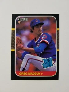 GREG MADDUX RATED ROOKIE 1987 DONRUSS BASEBALL CARD #36 CHICAGO CUBS - Picture 1 of 2