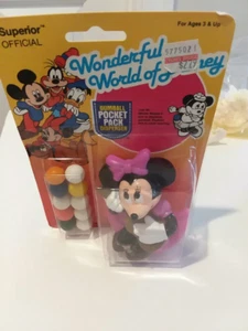 Disney Minnie Mouse Gumball Pocket Pack Dispenser New VINTAGE 1986 DV1 - Picture 1 of 4
